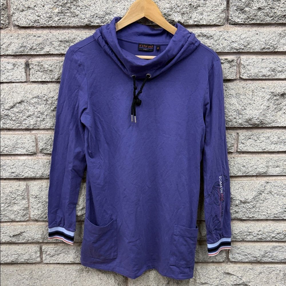 It’s For You! Purple Graphic Sleeve Shirt